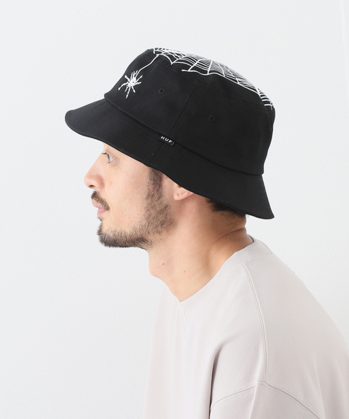 HUF(ハフ)の「【HUF / ハフ】TANGLED WEBS BUCKET(ハット・メンズ・ブラック・FREE)」の13枚目の写真