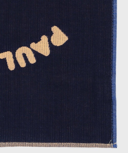 PS Paul Smith（ピーエスポールスミス）の「"PS Paul Smith Happy" ハンカチ / 130366 JHANK（ハンカチ/ハンドタオル・メンズ・ライトブルー/ネイビー/オレンジ・FREE）」の7枚目の写真