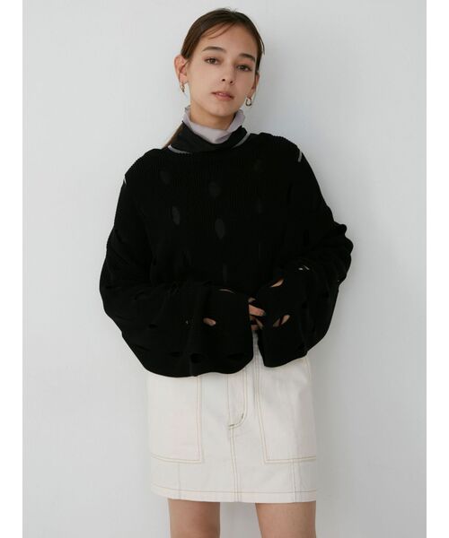 MURUA（ムルーア）の「ハイウエストタイトミニスカート【セットアップ着用可】（スカート・レディース・ホワイト/グレー・1/2）」の19枚目の写真