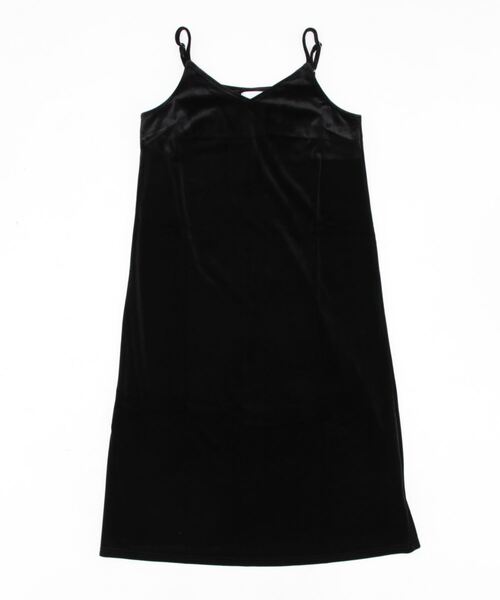 MAISON BREEZE（メゾンブリーズ）の「【MAISON BREEZE】ベロアキャミワンピース SCCH266（ワンピース・レディース・チャコールグレー/ブラウン/ダークブラウン/ブラック/ベージュ・FREE）」の2枚目の写真