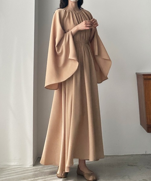 結婚式　ドレス　スリットスリーブジレ付きワンピース【842232111】 楽天市場】【低身長用サイズあり】ジレ 2way セットアップ