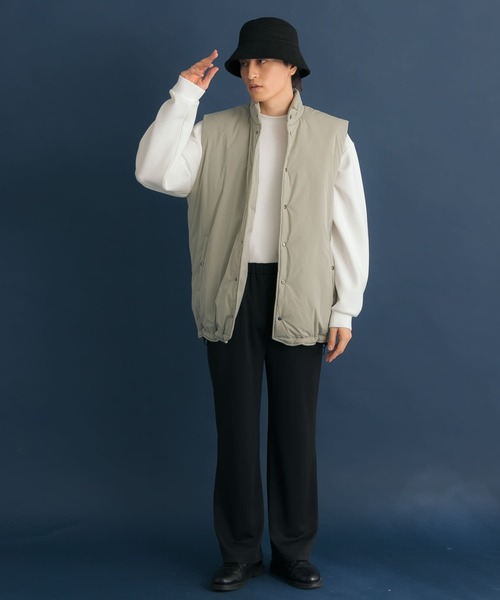 HEYUMM(ヘユム)の「キレイシルエットイージーカットパンツ(スウェットパンツ・メンズ・グリーン/ライトベージュ/ブラック・ONE)」の13枚目の写真