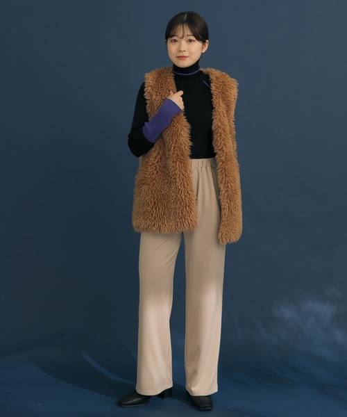 HEYUMM(ヘユム)の「キレイシルエットイージーカットパンツ(スウェットパンツ・メンズ・グリーン/ライトベージュ/ブラック・ONE)」の10枚目の写真