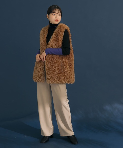 HEYUMM(ヘユム)の「キレイシルエットイージーカットパンツ(スウェットパンツ・メンズ・グリーン/ライトベージュ/ブラック・ONE)」の6枚目の写真