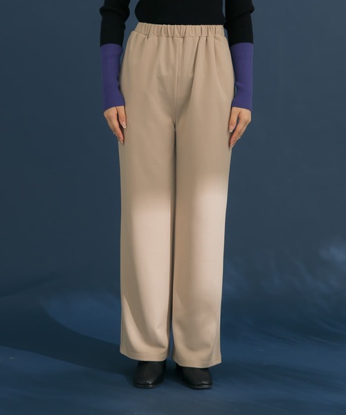 HEYUMM(ヘユム)の「キレイシルエットイージーカットパンツ(スウェットパンツ・メンズ・グリーン/ライトベージュ/ブラック・ONE)」の11枚目の写真