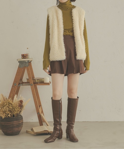 Ambre Neige（アンブルネージュ）の「指穴テレコメロートップス／【WEB/EC限定商品】（Tシャツ/カットソー・レディース・アイボリー/ピンク/ライトグリーン・FREE）」の10枚目の写真
