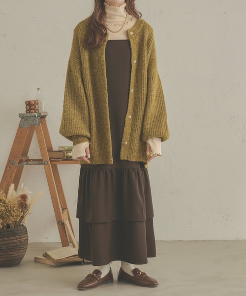 Ambre Neige（アンブルネージュ）の「指穴テレコメロートップス／【WEB/EC限定商品】（Tシャツ/カットソー・レディース・アイボリー/ピンク/ライトグリーン・FREE）」の7枚目の写真