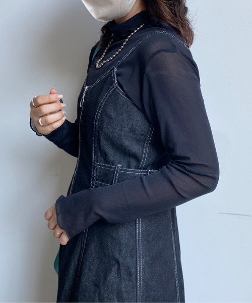 CPCM(シーピーシーエム)の「23パワーネットインナーメロータートル(Tシャツ/カットソー・メンズ・イエロー/オレンジ/ブラック/ベージュ/アイボリー・FREE)」の8枚目の写真