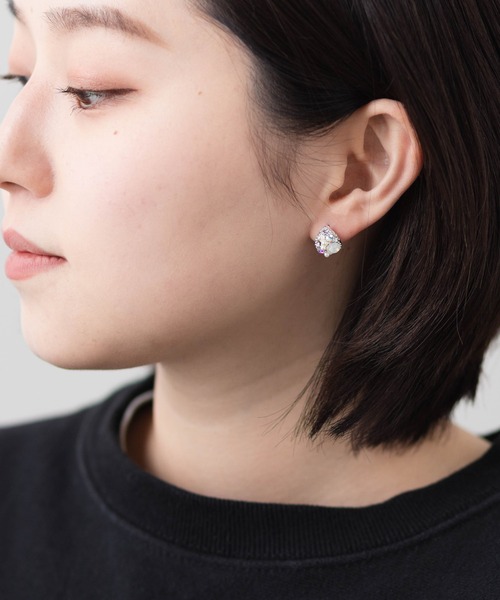 Zoule（ゾーラ）の「tears bijouピアス（ピアス（両耳用）・レディース・ピンク系その他/ブルー/シルバー/ピンク/ゴールド/クリア・FREE）」の8枚目の写真