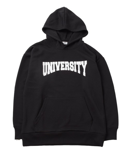 GLAZOS(グラソス)の「裏毛・カレッジプリントパーカー(パーカー・キッズ・オートミール/カーキ/ブラック/グレー・140cm/150cm/160cm/170cm)」の7枚目の写真