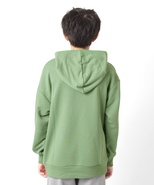 GLAZOS(グラソス)の「裏毛・カレッジプリントパーカー(パーカー・キッズ・オートミール/カーキ/ブラック/グレー・140cm/150cm/160cm/170cm)」の19枚目の写真