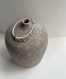 Dorry Doll（ドリードール）の「フラワーモチーフパール２連ブレスレット（ブレスレット）」