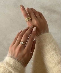 apres jour clair | 【apres jour clair×ARIAZ】ゴールドリング6点セット(リング)