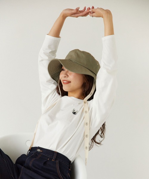 179/WG（イチナナキュウダブルジー）の「フィッシャーマンハット（ハット・レディース・ブラック/ベージュ/カーキ・FREE）」の17枚目の写真