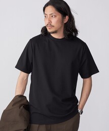*SHIPS: テレワーク ビズ サーフニット クルーネック Tシャツ