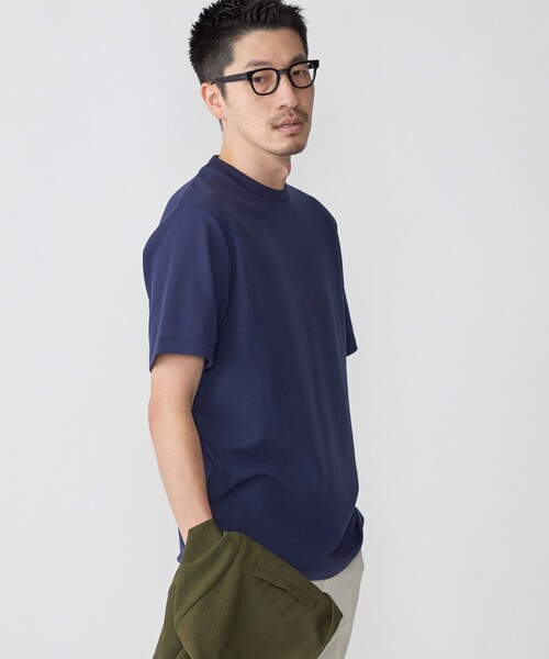 SHIPS(シップス)の「*SHIPS: テレワーク ビズ サーフニット クルーネック Tシャツ(Tシャツ/カットソー・メンズ・ベージュ/ネイビー/ホワイト/ブラック・SMALL/MEDIUM/LARGE/X-LARGE)」の16枚目の写真