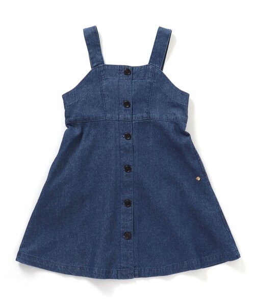 apres les cours（アプレレクール）の「後ろリボンフレアジャンパースカート（ジャンパースカート・キッズ・インディゴブルー/ラベンダー・90/100/110/120/80/130/140）」の12枚目の写真