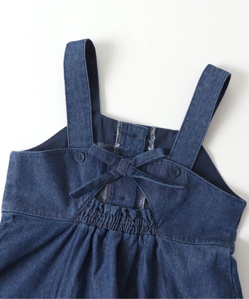 apres les cours（アプレレクール）の「後ろリボンフレアジャンパースカート（ジャンパースカート・キッズ・インディゴブルー/ラベンダー・90/100/110/120/80/130/140）」の15枚目の写真