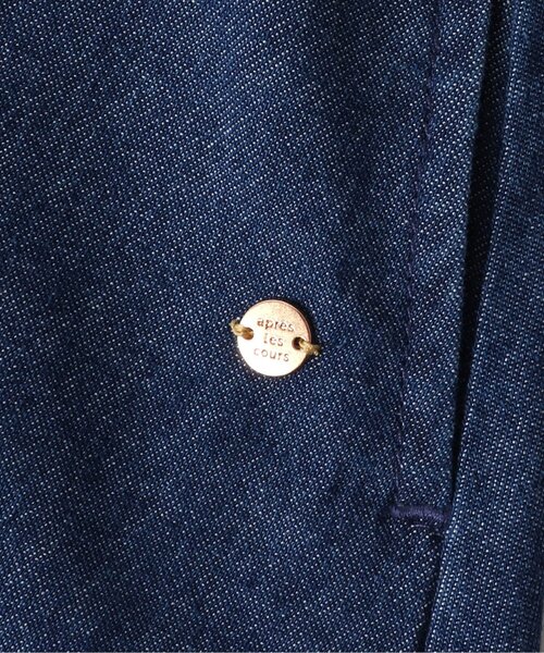 apres les cours（アプレレクール）の「後ろリボンフレアジャンパースカート（ジャンパースカート・キッズ・インディゴブルー/ラベンダー・90/100/110/120/80/130/140）」の6枚目の写真