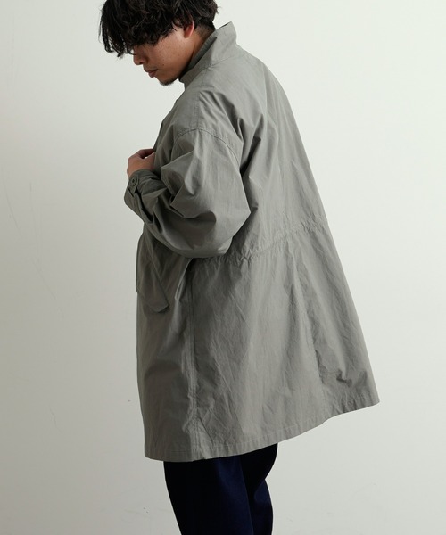 CIAOPANIC TYPY(チャオパニックティピー)の「【OSORO】ビッグシルエットスタンドネックモッズコート/ミドル丈(モッズコート・メンズ・ネイビー/オフホワイト/カーキ・M/L)」の5枚目の写真