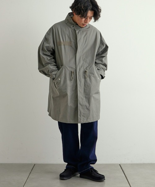 CIAOPANIC TYPY(チャオパニックティピー)の「【OSORO】ビッグシルエットスタンドネックモッズコート/ミドル丈(モッズコート・メンズ・ネイビー/オフホワイト/カーキ・M/L)」の10枚目の写真