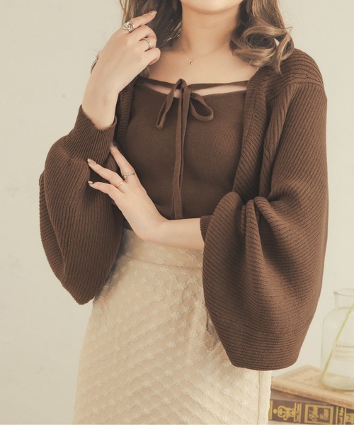 美品♡IENA CURRENTAGE レーシーポロ SLOBE IENA（スローブイエナ）の「《追加》KAYAニットカーディガン