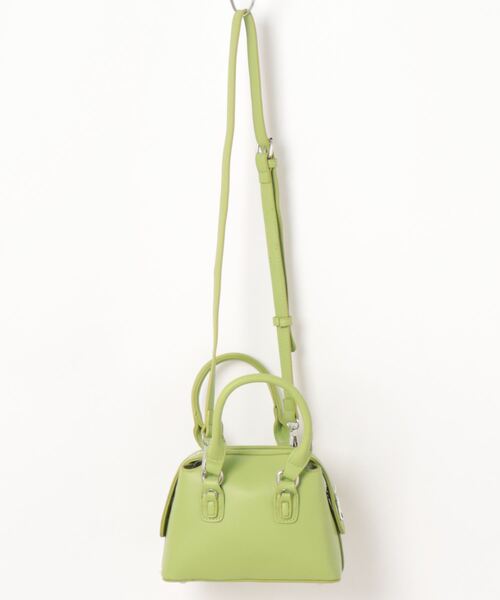 KOBE LETTUCE（コウベレタス）の「フェイクレザー2wayショルダーバッグ（ショルダーバッグ・レディース・ブラック/アイボリー/ピンク/グリーン・FREE）」の8枚目の写真