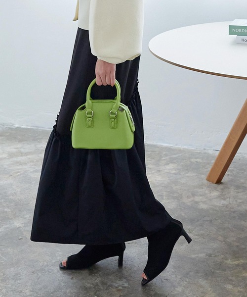 KOBE LETTUCE（コウベレタス）の「フェイクレザー2wayショルダーバッグ（ショルダーバッグ・レディース・ブラック/アイボリー/ピンク/グリーン・FREE）」の18枚目の写真