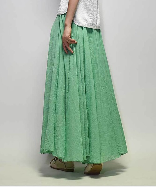 セール】選べる丈リネンフレアロングスカート（スカート）｜NinaetLina  