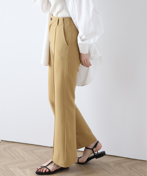 AMELY(エミリー)の「美脚フレアパンツ(その他パンツ・レディース・カーキブラウン/ピンク/ブラック/ベージュ/ブルー・M/L)」の10枚目の写真