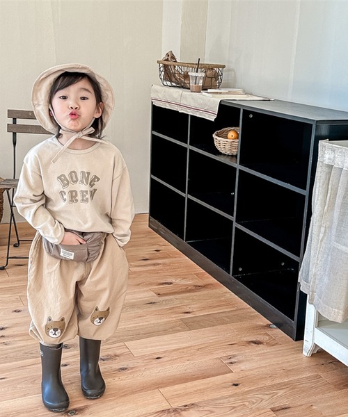 aimoha（アイモハ）の「【aimoha-KIDS-】子供服　可愛い猫ワッペンプリント裾絞りパンツ（その他パンツ・キッズ・グレー/ダークベージュ・90/100/110/120/130/80）」の15枚目の写真
