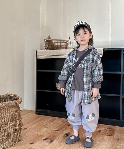 aimoha（アイモハ）の「【aimoha-KIDS-】子供服　可愛い猫ワッペンプリント裾絞りパンツ（その他パンツ・キッズ・グレー/ダークベージュ・90/100/110/120/130/80）」の17枚目の写真