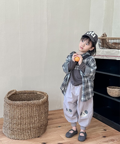 aimoha（アイモハ）の「【aimoha-KIDS-】子供服　可愛い猫ワッペンプリント裾絞りパンツ（その他パンツ・キッズ・グレー/ダークベージュ・90/100/110/120/130/80）」の19枚目の写真