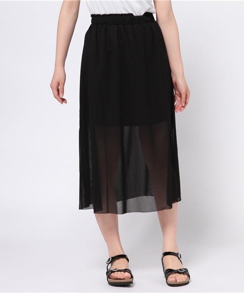 Kastane（カスタネ）の「【Kastane】チュールスカート（スカート・レディース・その他16/オフホワイト/ブラック・FREE）」の2枚目の写真