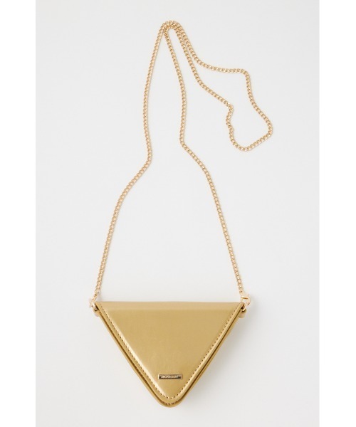 MOUSSY（マウジー）の「TRIANGLE MINI バッグ（ショルダーバッグ・レディース・シルバー/ブラック/ゴールド・FREE）」の6枚目の写真
