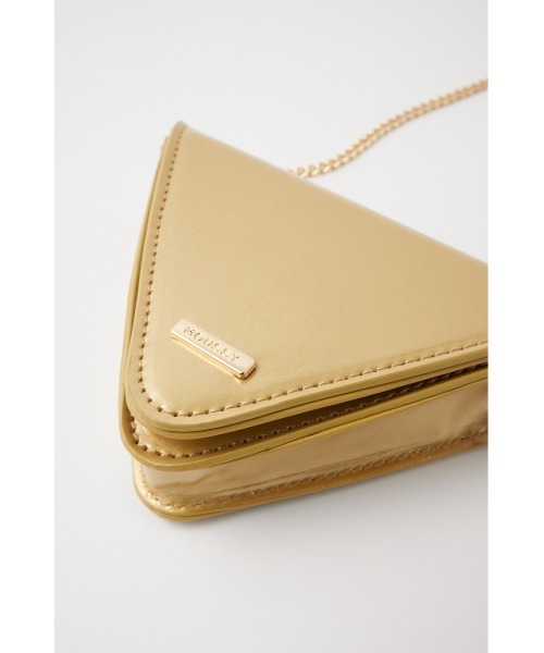 MOUSSY（マウジー）の「TRIANGLE MINI バッグ（ショルダーバッグ・レディース・シルバー/ブラック/ゴールド・FREE）」の4枚目の写真