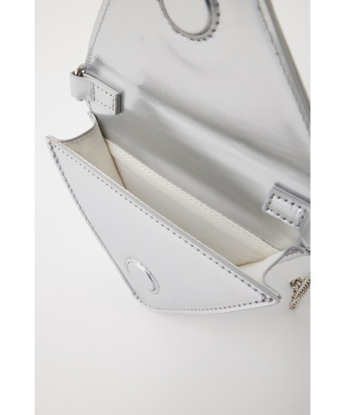 MOUSSY（マウジー）の「TRIANGLE MINI バッグ（ショルダーバッグ・レディース・シルバー/ブラック/ゴールド・FREE）」の5枚目の写真