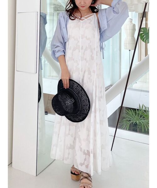 MERCURYDUO（マーキュリーデュオ）の「サイドリボンギャザーシアーシャツ（シャツ/ブラウス・レディース・オフホワイト/ライトブルー/ラベンダー・FREE）」の11枚目の写真