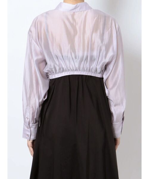 MERCURYDUO（マーキュリーデュオ）の「サイドリボンギャザーシアーシャツ（シャツ/ブラウス・レディース・オフホワイト/ライトブルー/ラベンダー・FREE）」の22枚目の写真