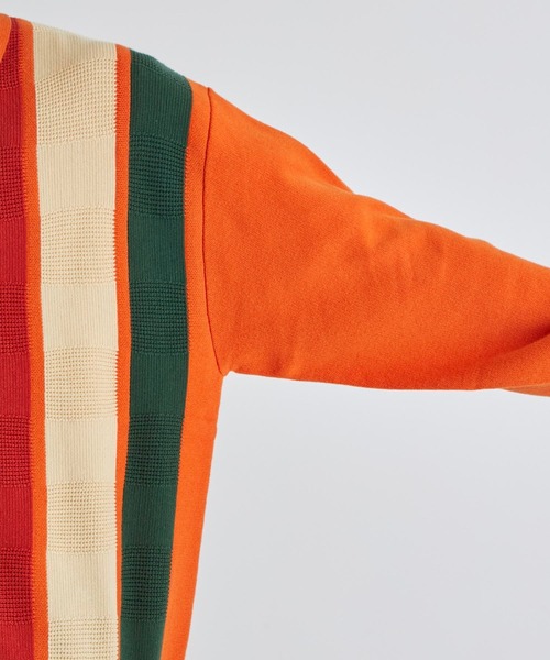 F-LAGSTUF-F（フラグスタフ）の「STRIPE KNIT CARDIGAN（カーディガン/ボレロ・メンズ・オレンジ/ブラック・M/L）」の10枚目の写真