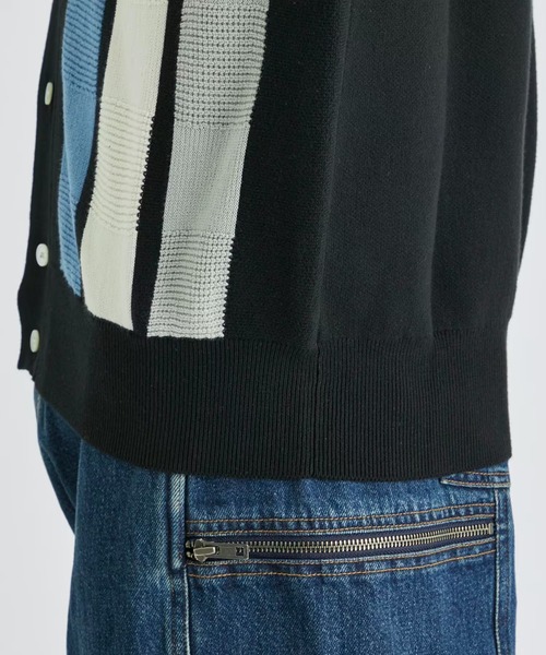 F-LAGSTUF-F（フラグスタフ）の「STRIPE KNIT CARDIGAN（カーディガン/ボレロ・メンズ・オレンジ/ブラック・M/L）」の20枚目の写真