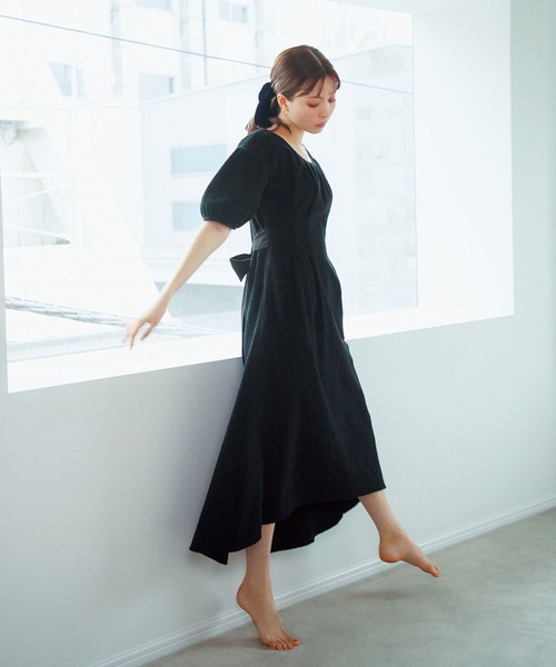 bijorie（ビジュリィ）の「【bijorie】八木アリサさんコラボ／リボンワンピース（ルームワンピース・レディース・その他1/その他2・FREE）」の4枚目の写真