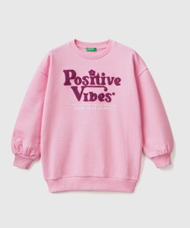 BENETTON (UNITED COLORS OF BENETTON)（ベネトンユナイテッドカラーズオブベネトン）の「キッズフロント刺繍スウェットトレーナーG（スウェット・キッズ）」