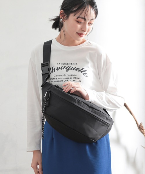 ALTROSE(アルトローズ)の「ナイロン ボディバッグ ユニセックス 男女兼用 ティム(ボディバッグ/ウエストポーチ・レディース・ブラウン/カーキ/アイボリー/ブラック/グレー/ベージュ/シルバー・FREE)」の22枚目の写真