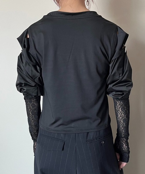 PRANK PROJECT（プランクプロジェクト）の「コンビネーションハンドカバー＆タンクトップ / Combination Hand Cover & Tank Top（Tシャツ/カットソー・レディース・ブラック/ホワイト/マルチ・FREE）」の5枚目の写真