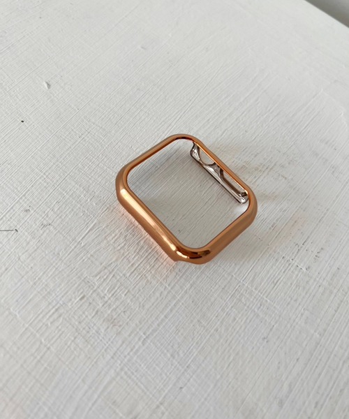 Me%(ミィパーセント)の「ツヤメタルAppleWatch画面カバー(デジタル腕時計・レディース・グレー/ピンク/イエロー・40/38/41)」の5枚目の写真