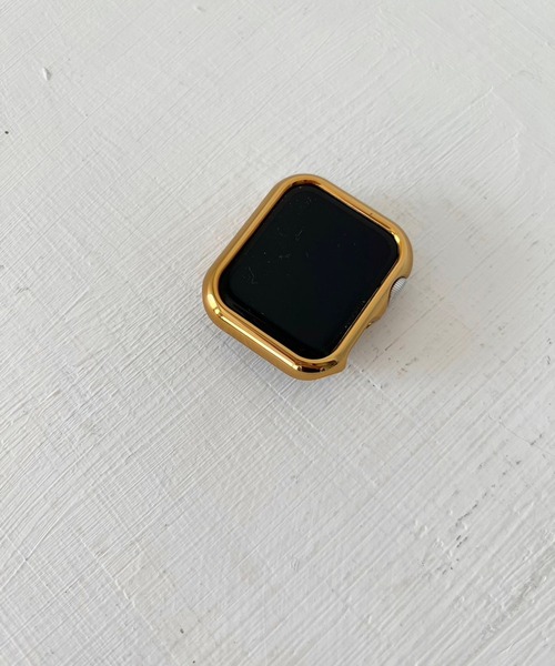 Me%(ミィパーセント)の「ツヤメタルAppleWatch画面カバー(デジタル腕時計・レディース・グレー/ピンク/イエロー・40/38/41)」の7枚目の写真