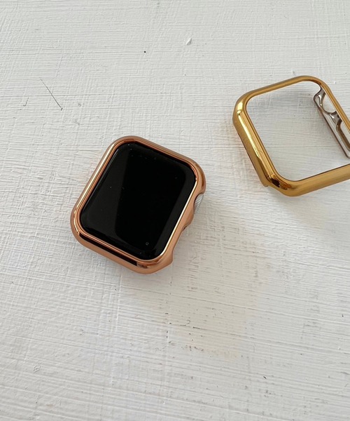 Me%(ミィパーセント)の「ツヤメタルAppleWatch画面カバー(デジタル腕時計・レディース・グレー/ピンク/イエロー・40/38/41)」の10枚目の写真