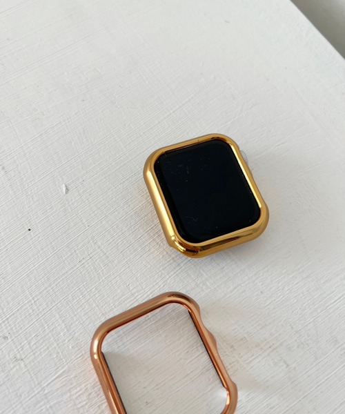 Me%(ミィパーセント)の「ツヤメタルAppleWatch画面カバー(デジタル腕時計・レディース・グレー/ピンク/イエロー・40/38/41)」の11枚目の写真