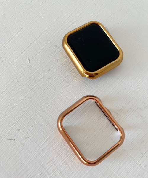 Me%(ミィパーセント)の「ツヤメタルAppleWatch画面カバー(デジタル腕時計・レディース・グレー/ピンク/イエロー・40/38/41)」の12枚目の写真